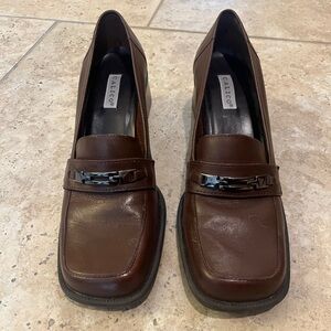 Calico Brown Leather Women's Loafers